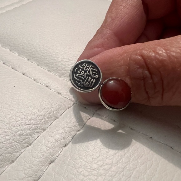 Silver ring Arabic writing - Picture 2 of 3